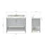 Magnolia Bath Vanity Oval Basin S049SCWOV-1120291923-1104746196