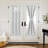  100% Blackout Curtain for Door Window, Privacy Room Darkening Shade Thermal Insulated French Door Curtain with Tie Back, Elegant Home Decoration, 1 Panel-1332115328-1332115334