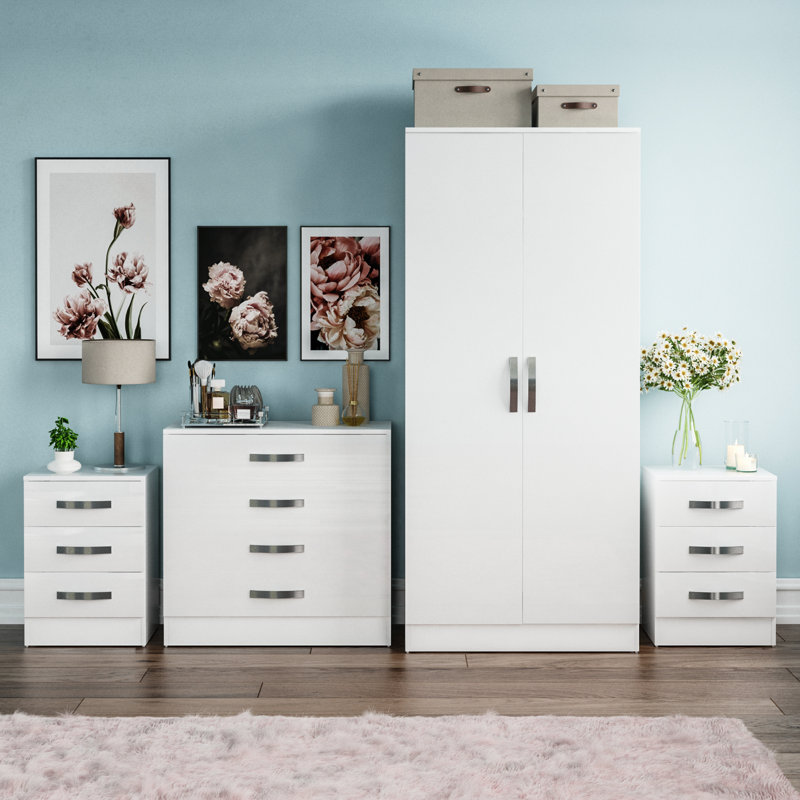Arkadij Piece Bedroom Set, White
