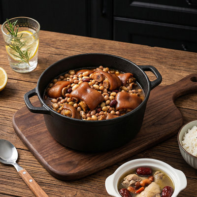 Belfry Kitchen Cast Iron Round Dutch Oven
