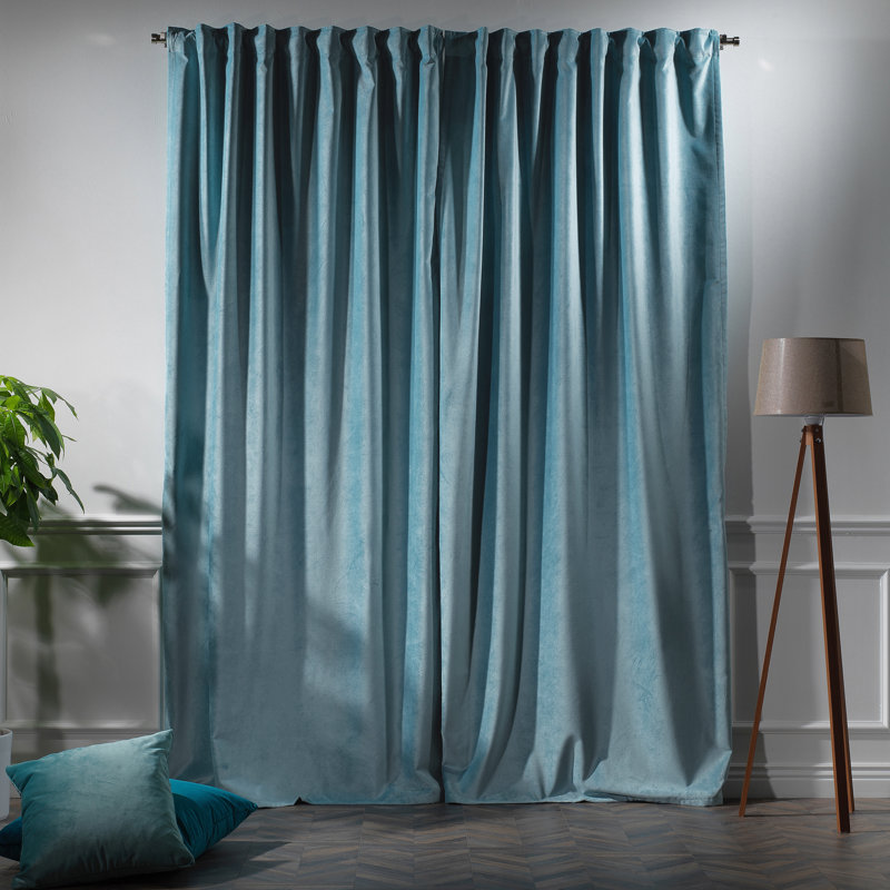 Decorative Double Panel in Matt, Extra Wide X Extra Long, L 52 po x L 63 po, 38 - bleu ciel
