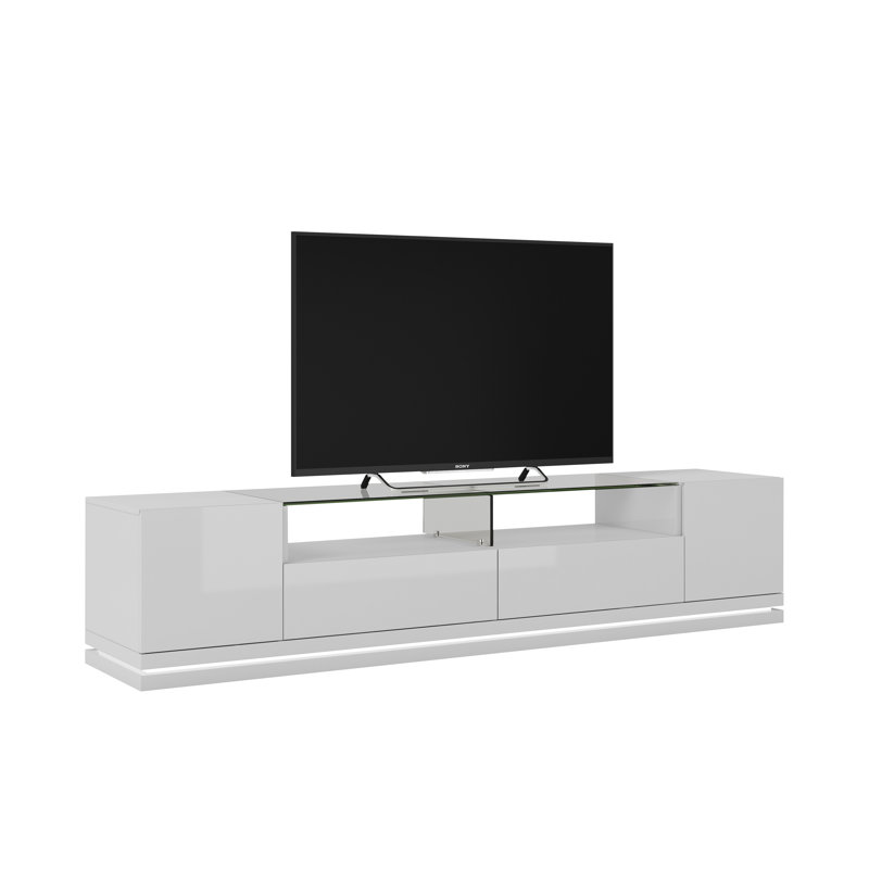 Graidy TV Stand for TVs up to 70", White Gloss
