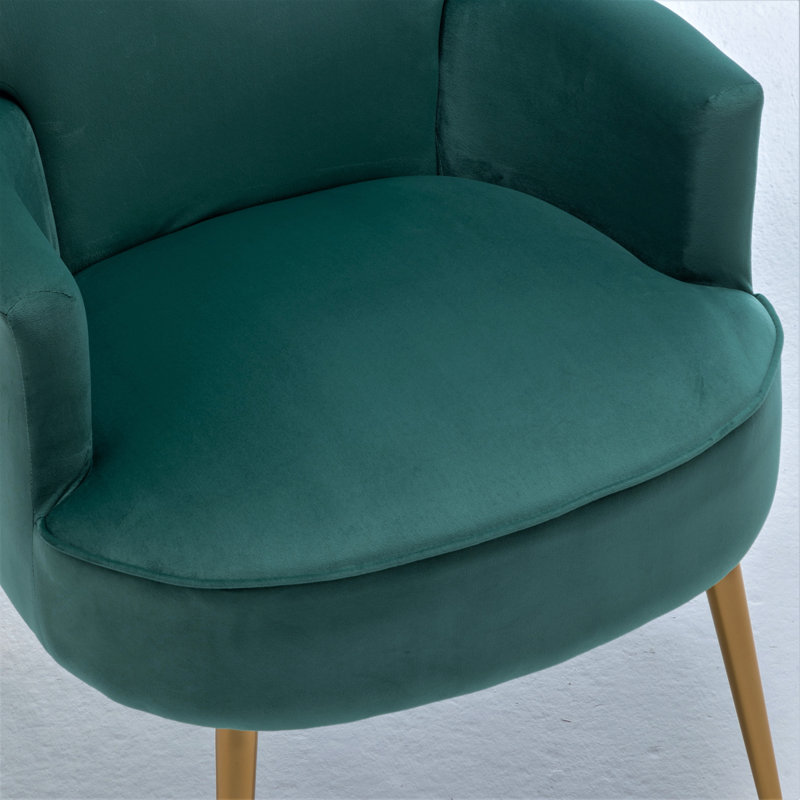 Ramisa Velvet Armchair, Mint Green Velvet