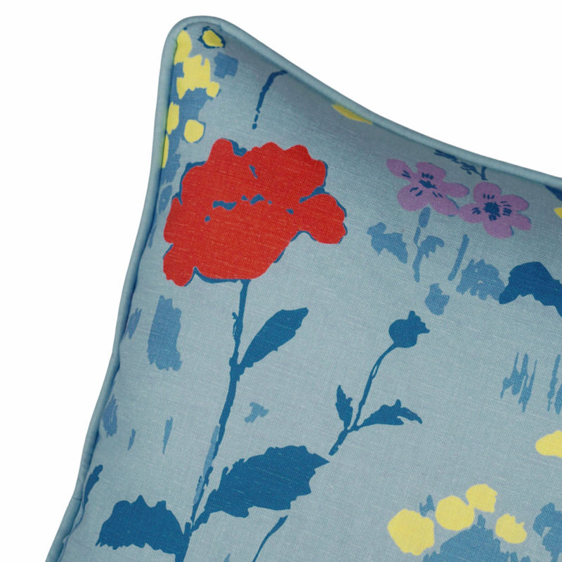 Paule Marrot Pillow Cover, Blue, 20"H x 20"W