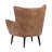 Arsenault Faux Leather Wingback Chair - Brown-1574820232