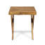 Table d'extérieur en bois Sandblast - 17,77 po x 17,97 po, finition rustique Delight pour patio, 17,97 po de hauteur, décoration