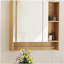 Armoire de salle de bain murale avec miroir, armoire à pharmacie, armoire de rangement au-dessus de la toilette avec tablettes et porte-serviettes-58323922