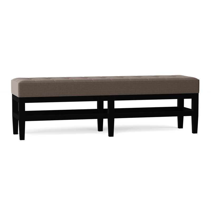 Galindo-White Upholstered Bench, Marlow Dolphin, Natural