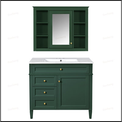 Meuble-lavabo 36 po avec lavabo et miroir