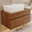 Petit meuble-lavabo flottant simple 31,5 pouces avec lavabo-121897176