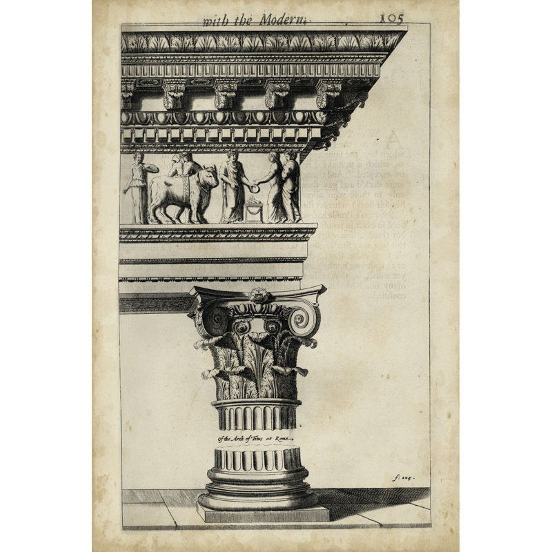 Ancient Architecture V 1 Piece Wrapped Canvas Wall Art, 30cm H x 20cm W