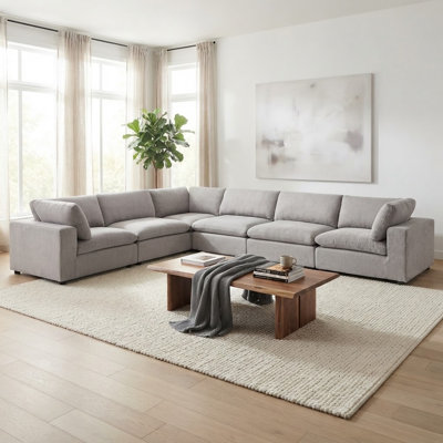 Canapé modulaire à rembourrage doux 7 pièces Nuccio