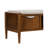 Abdifatah Accent Bench with Storage and Upholstered Cushion