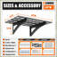 Heavy Duty Wall Shelf, 24x48 Inch 2-Pack | Black | Metal