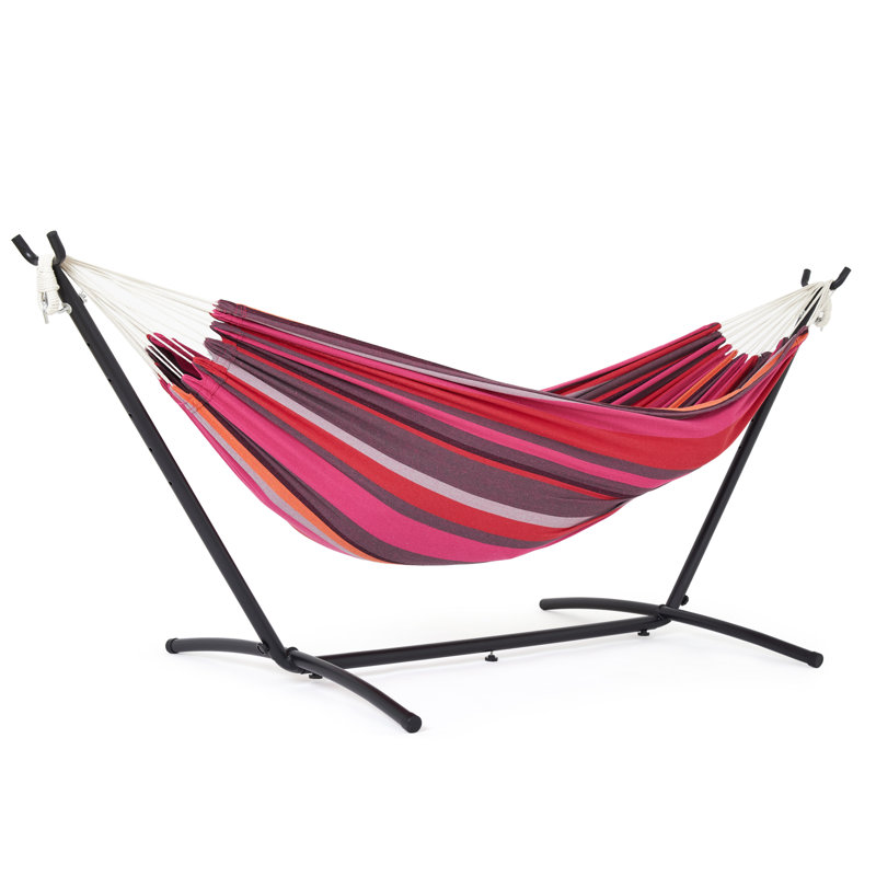 Aarvik Hammock with Stand, Pink/Black