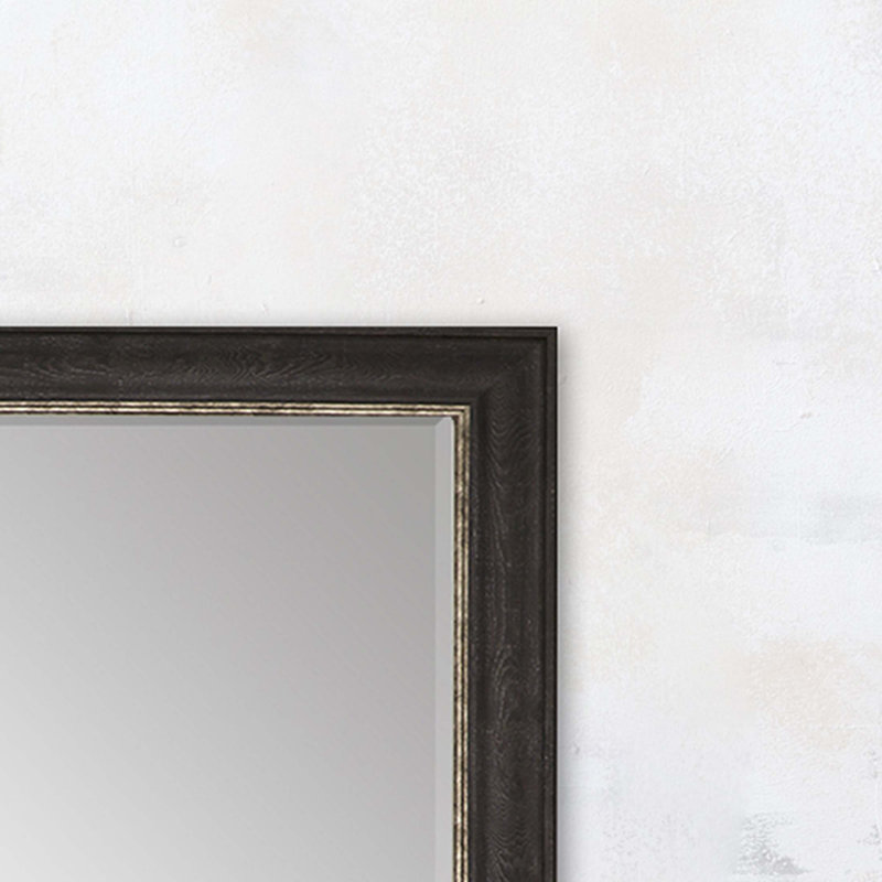 Fatuberlio Wood Flat Wall Mirror, 31" H x 25" W