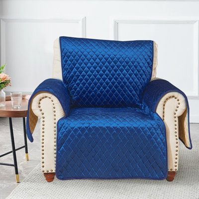 Velvet Antislip Large Recliner Slipcover (28-In)