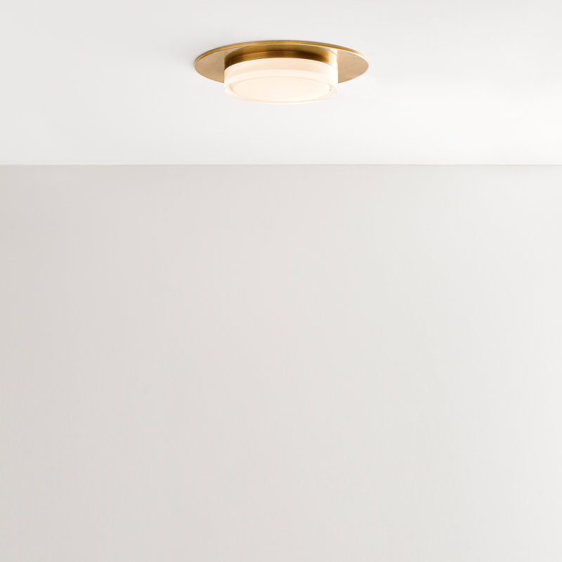 Sen 1 - Light LED Flush Mount, Natural Brass