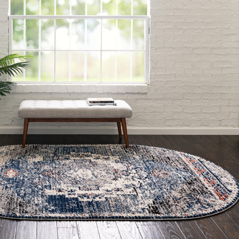 Tucson Geometric Indoor Rug, Oval 4' x 6'