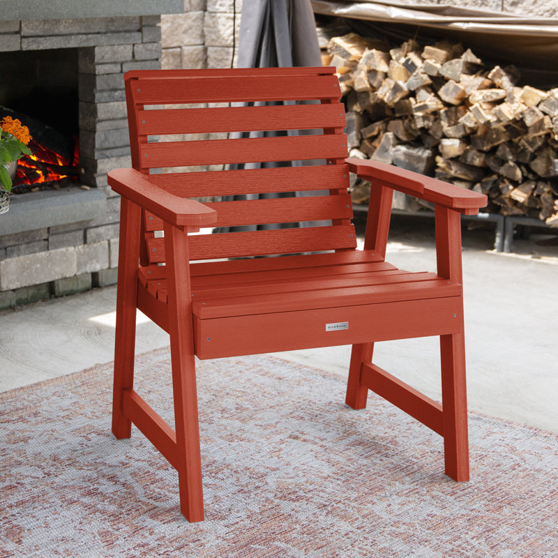 Midwest Outdoor Lounge Chair, Rustic Red