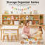 Bibliothèque Montessori, armoire de rangement en bois à 5 sections, étagère de rangement pour jouets avec bibliothèque pour enfants, étagère à livres Fess Safety Montessori pour chambres d'enfants, salle de classe, salle de jeux, garderie, école maternelle-869115753