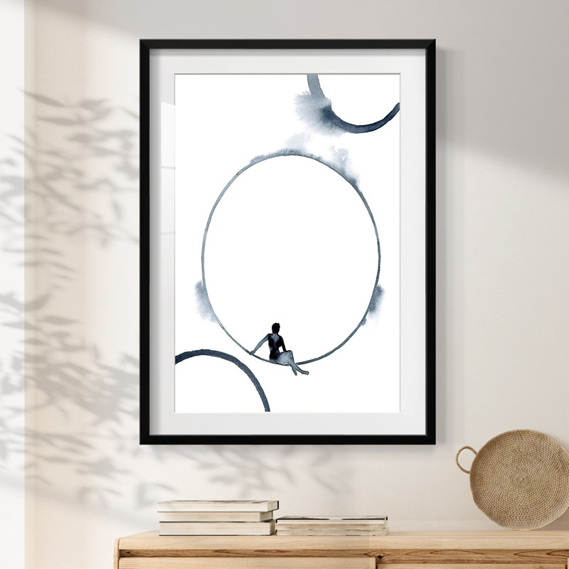 «Woman in the Moon II», reproduction encadrée, Noir, H 28,5 po x l 20,5 po