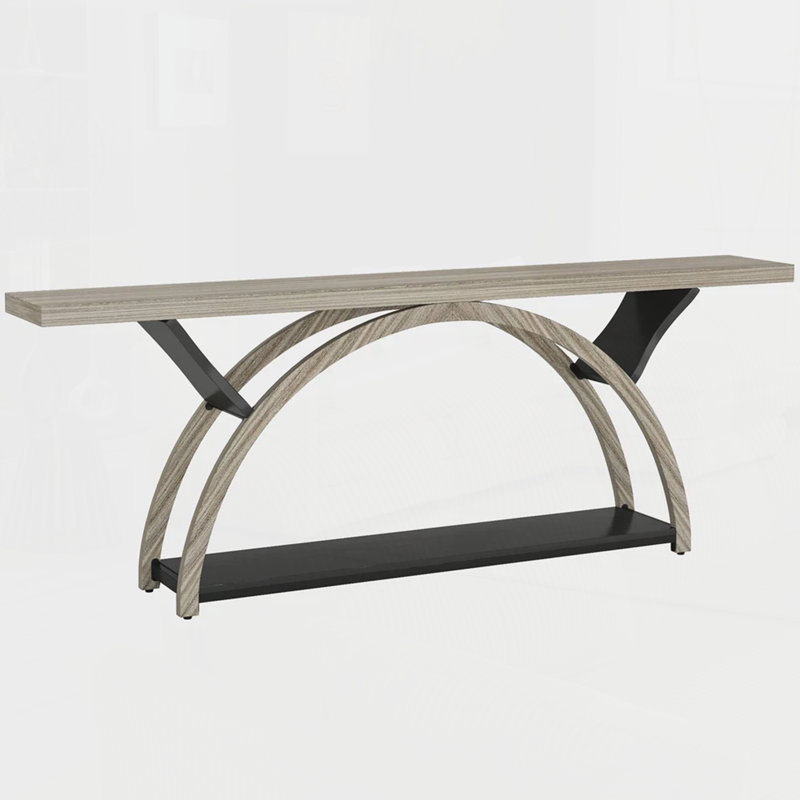 Table d'appoint à 2 niveaux, table de vestibule, console moderne pour le salon