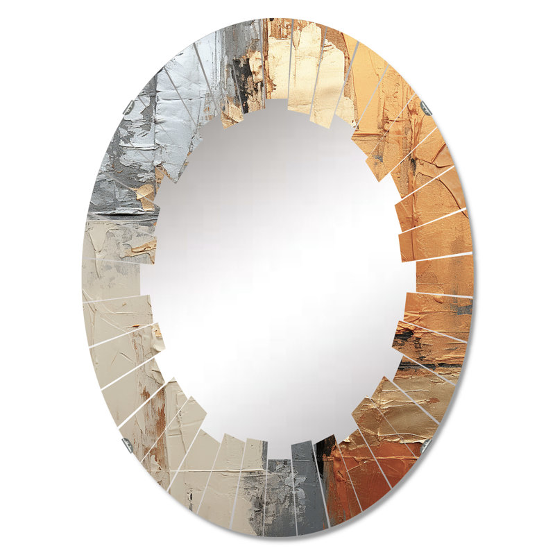 Fitzalen - Miroir mural moderne ovale, 30 po x 20 po