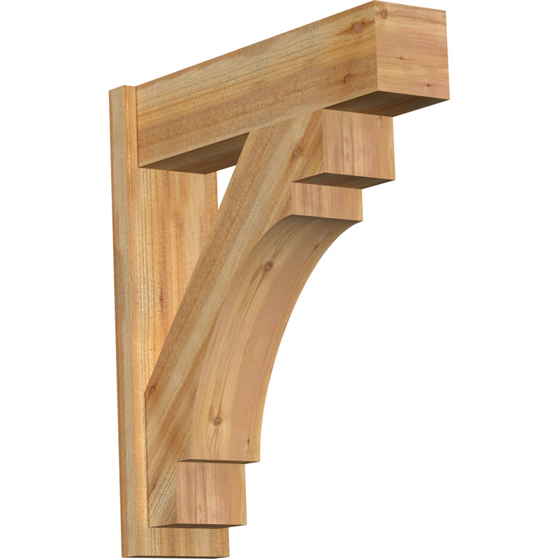 Persienne en bois Merced Block Rustic Timber, P 30 po x H 34 po, Sapin Douglas de 8 po (sciage brut)
