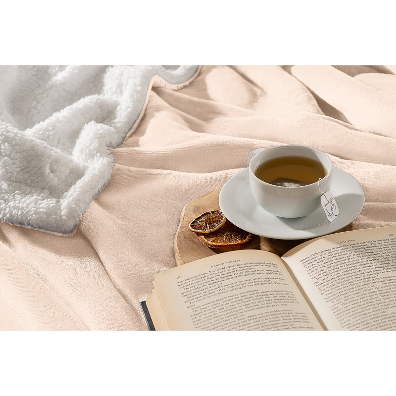 Sherpa Throw - Single Blanket, W130 x L150cm, Beige
