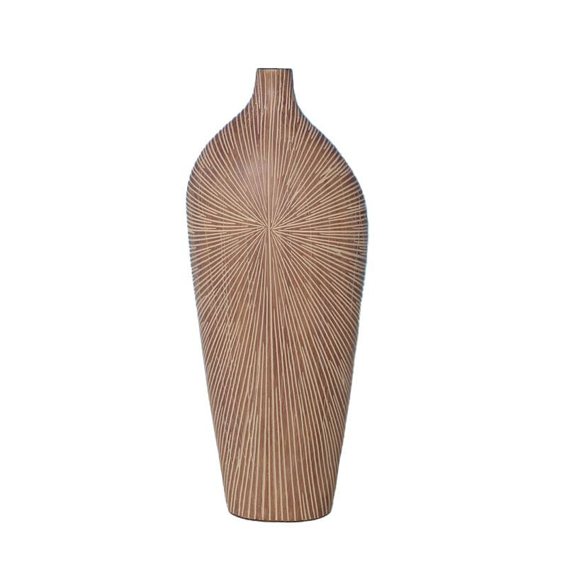 Lavaune Tall Etched Sunburst Table Vase
