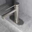 Plaque de recouvrement pour lavabo pour salle de bain 5,5 po pour 1 ou 3 trous en nickel brossé-11007287