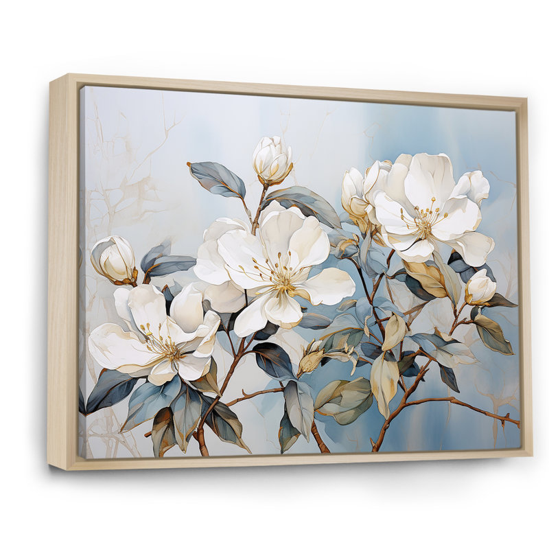 Essence de Rhododendron Simplicité IV, Cadre naturel flottant, H 16 po x l 32 po x P 1 po