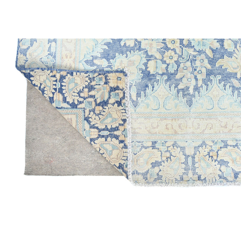 Tapis oriental bleu 8X11 One-of-a-Kind