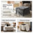 Zephyr 30"W Modern Chenille Upholstered Ottoman with Storage-37903565
