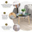 Ensemble de 2 tables basses gigognes Triangle Tropical