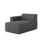 Chaise longue simple en velours côtelé Berlare-944318873