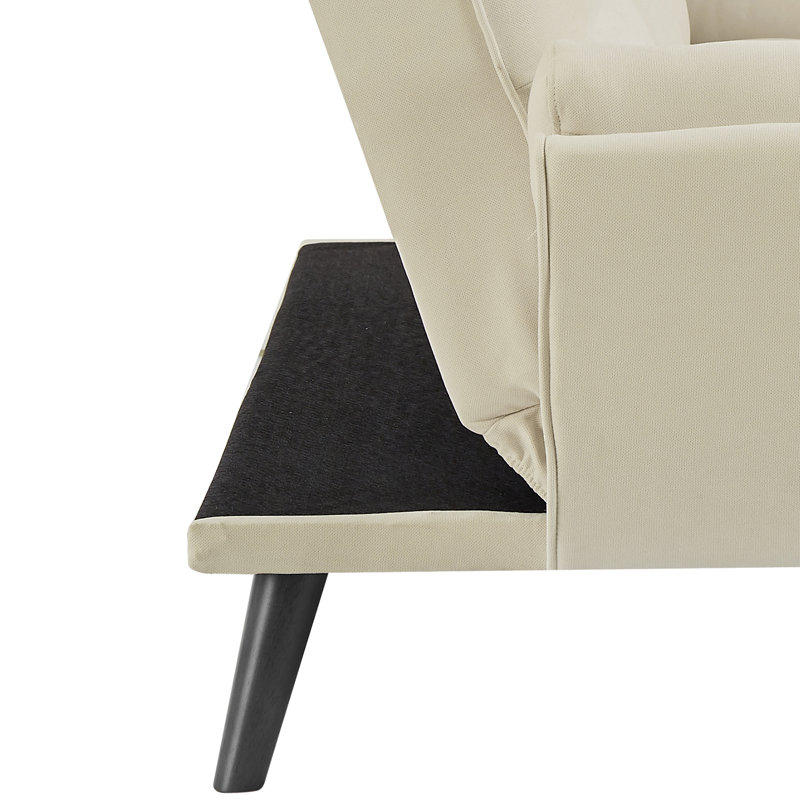 Canapé-lit en coton 74,41 po Keteria