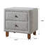 Mobilier de chambre à coucher classique avec deux tiroirs et table de chevet à deux tiroirs