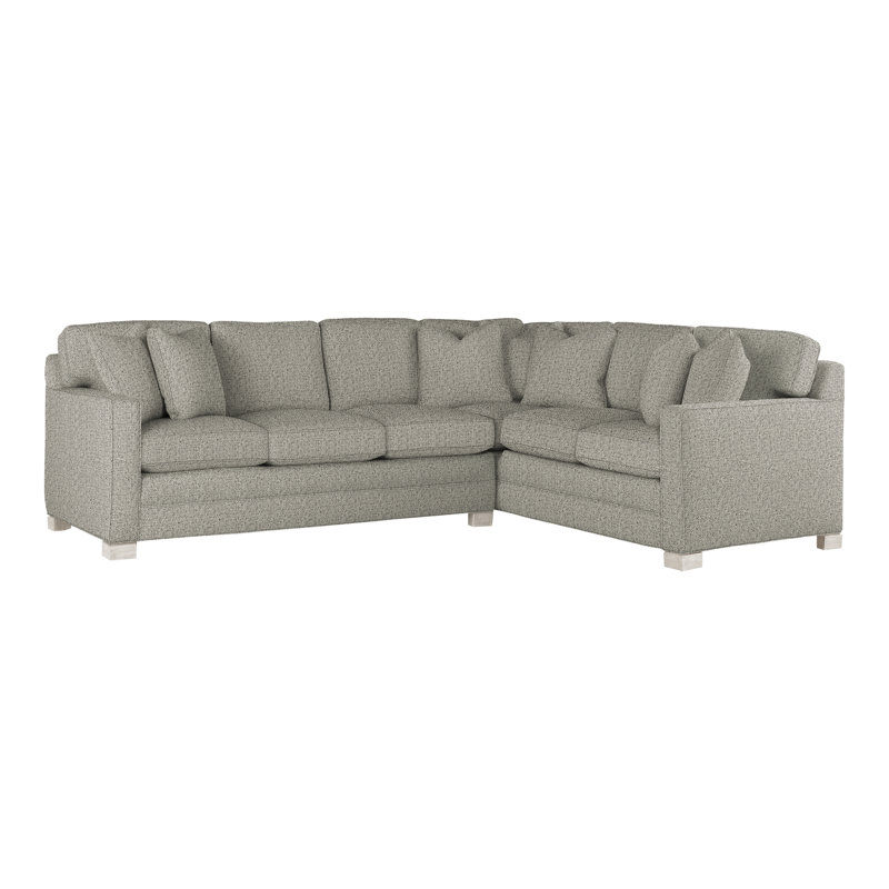 Hillcrest Upholstered L-Shaped Sectional Reversible, Tuck Graphite, Casa Blanca