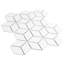 Carreau de mosaïque en porcelaine pour plancher et mur 10-1 / 4 "x 11-3 / 4" Hudson Rhombus-70993044