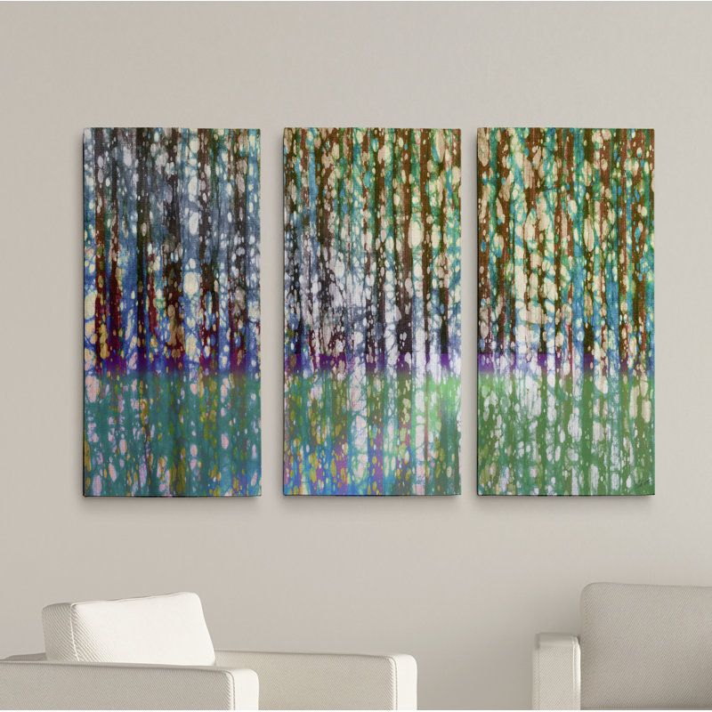 « bouleau betik », une image multi-pièces de première qualité sur toile, H 24 po x l 36 po x P 1,5 po