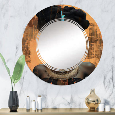 Halaka - Miroir mural moderne rond