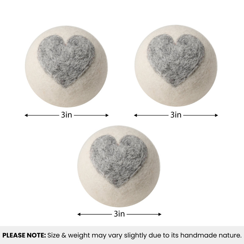 Ensemble de 3 boules en laine MODWOOL