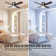 Prism 42 inch Brushed Nickel LED Ceiling Fan with Light Kit and Remote Control