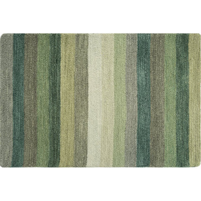 Jazzy Handmade Wool Green/Yellow Rug