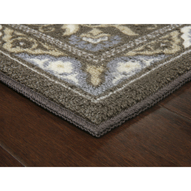 Tapis gris / brun Albia, Rectangle 5 pi x 7 pi