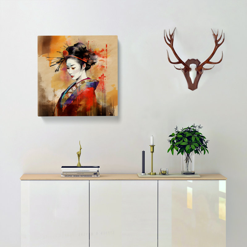 Geisha Abstract Art - Print