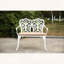 Banc de jardin pour patio avec rose floral et coussin-1517855890