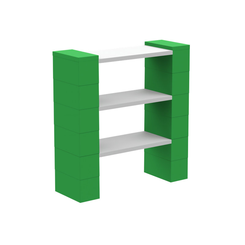 EverBlock 3 Level Shelving Kit, Green